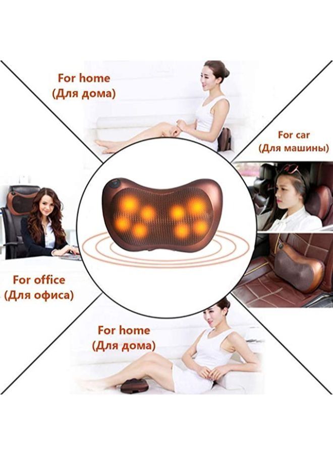 وسادة تدليك متعددة الوظائف مع 8 رؤوس مساج للرقبة والكتف والجسم مدلك كهربائي للمنزل والمكتب والسيارة واستخدام السرير - Image 4