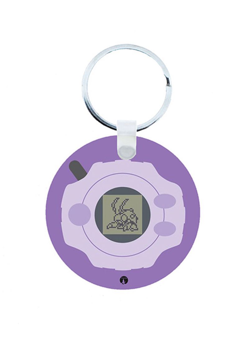 Digimon Anime Wooden Keychain