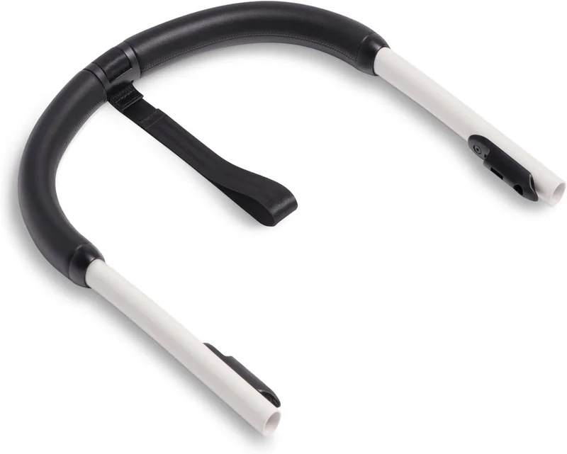 ستوك Stokke YOYO Stroller Handlebar - Ultra-Resistant Faux Leather Coating with Tether Strap - White