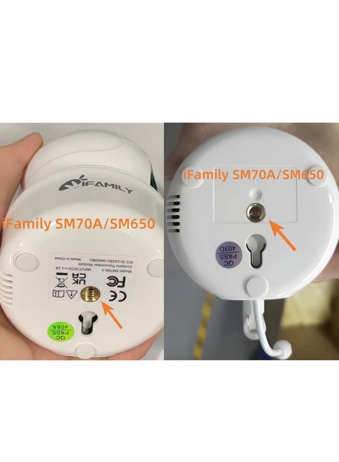 افاميلي كاميرا iFamily المرنة لتثبيت الأطفال على الرف ABM570/SM43E/SM43EV2/SM653/70A/6TY، كاميرا واي فاي، UKSUP 663، يمكن تركيبها على سرير الطفل أو رف الحائط، قضبان الستارة دون الإضرار بسطح الحائط. - Image 4
