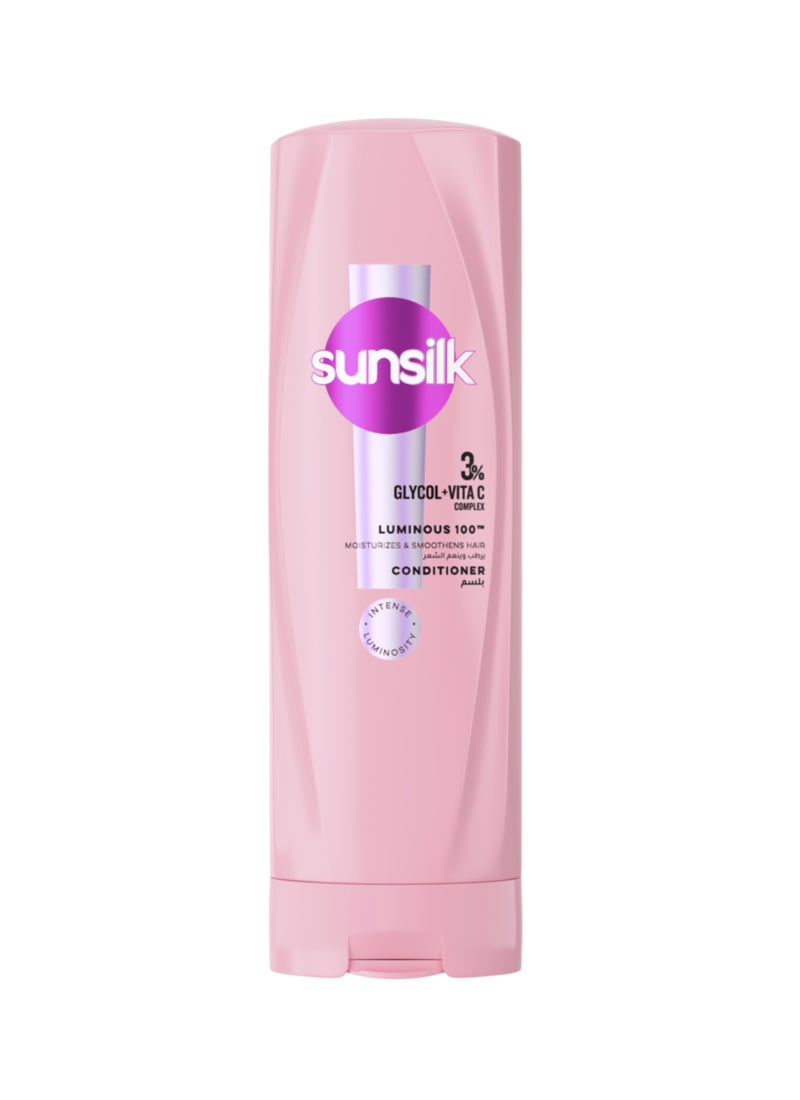 Sunsilk Luminous 100 Moisturizes And Smoothens Hair Conditioner For 5X More Shine 350ml - Image 1