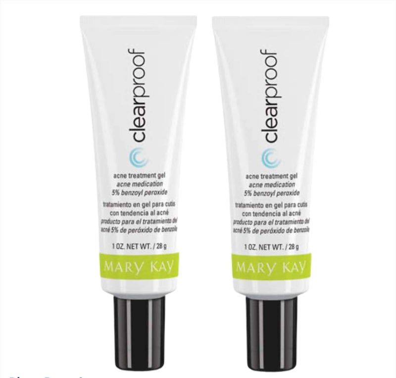 Mary Kay Mary Kay 2 PCS CLEARPROOF ACNE TREATMENT GEL 1 FL OZ TRATAMIENTO EN GEL PARA PIEL CON ACN 28 G