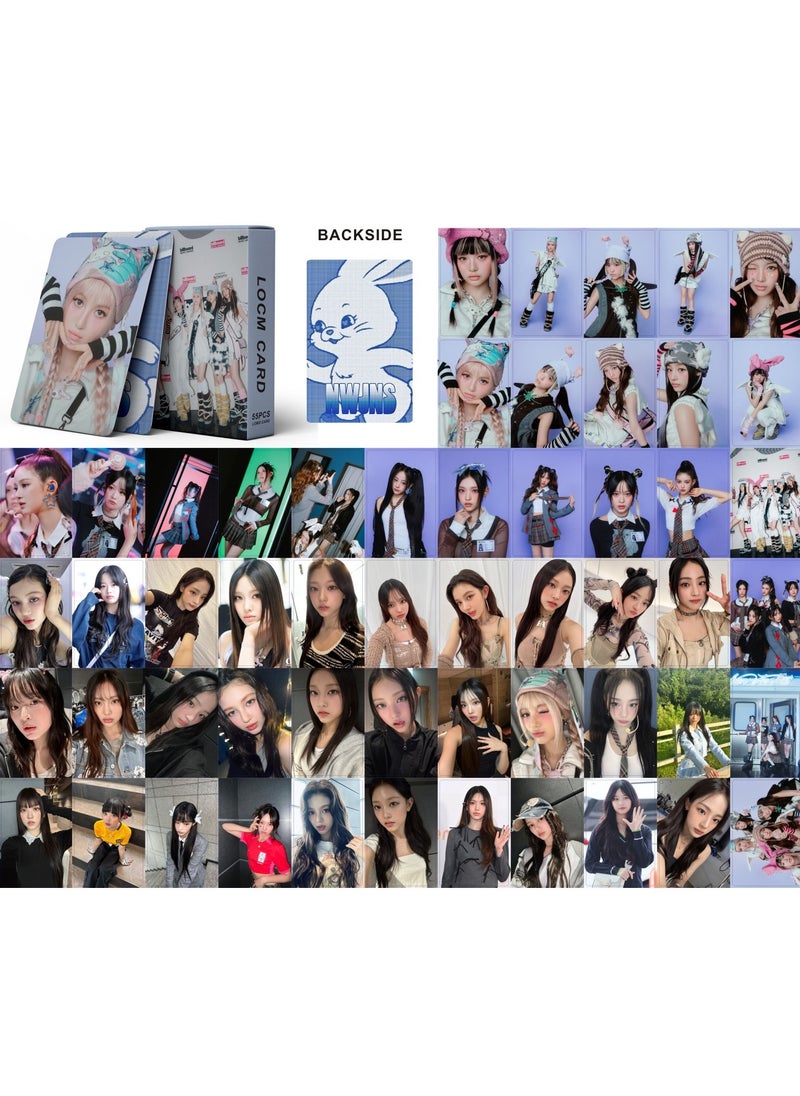 EHOME 55Pcs New Jeans BBA Lomo Card  - Image 2