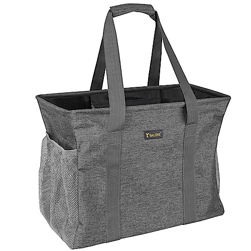 BALEINE Extra Large Utility Tote Bag with Wire Frame for Storage Grey 165x14x10