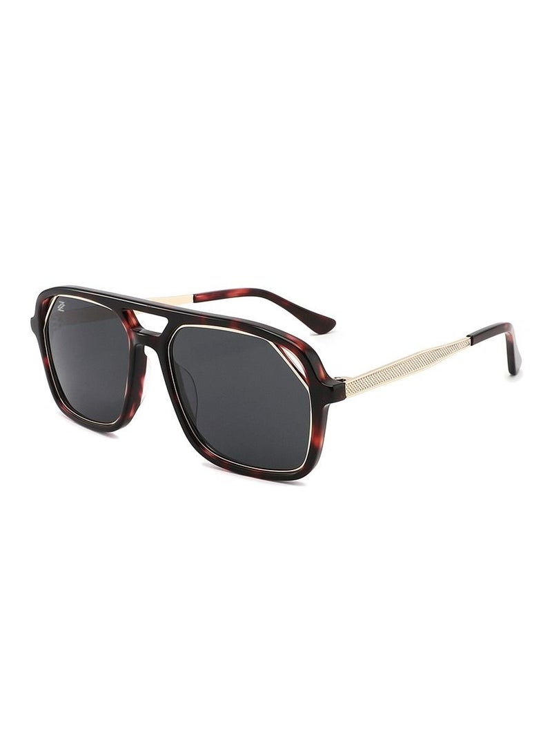 Ziazone Acetate Metal Square Sunglasses