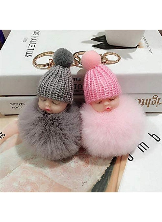 BOGEN LITE حامل مفاتيح دمى الأطفال بوجين لايت مع ابتسامة وكرات ف fluffy (عبوة من 2) - Image 3