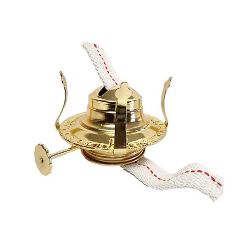 LIGHT OF MINE "LET IT SHINE" Light of Mine  2 Brass Plated Burners with Nonremoveable Reduction Ring for Antique Hurricane Lamps NO2 1pk 