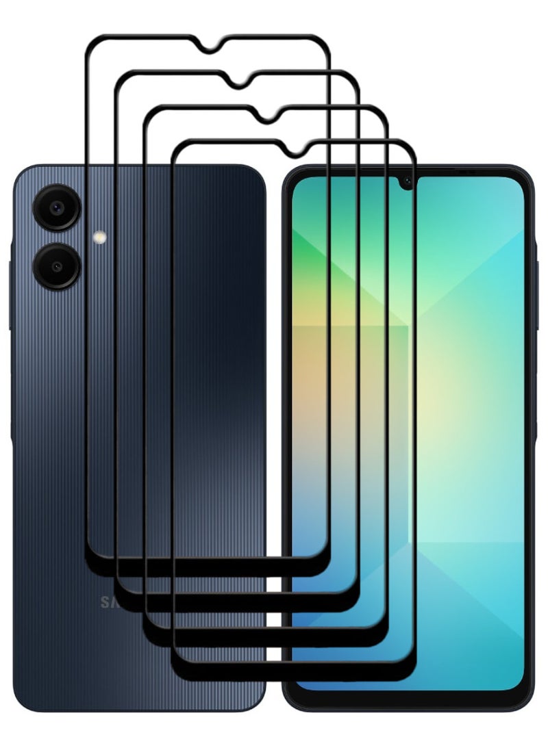 ACLIX 4 Pieces Antistatic ESD Dustproof Premium Quality High Definition Tempered Glass Screen Protector Designed For Samsung Galaxy A06 - Image 1