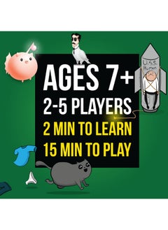 إكسبلودنج كيتنس أل أل سي مجموعة توسيع Streaking Kittens من Exploding Kittens - من 2 إلى 5 لاعبين - من سن 7 سنوات فما فوق - 15 دقيقة للعب - اللعبة الأصلية مطلوبة من Exploding Kittens - لعبة حفلات، ليلة ألعاب عائلية، لعبة بطاقات للأطفال والكبار  - Image 2