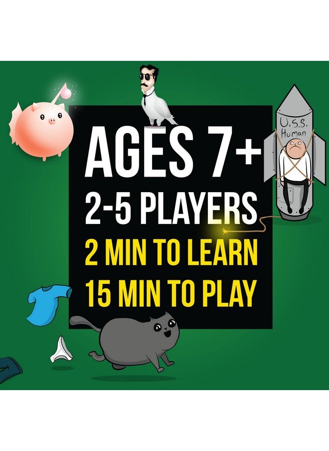 Exploding Kittens LLC Streaking Kittens Expansion Pack by Exploding Kittens - 2-5 Players - Ages 7+ - 15 Minutes to Play - Exploding Kittens Original Game Required - Party Game, Family Game Night, Kid and Adult Card Game  - Image 2