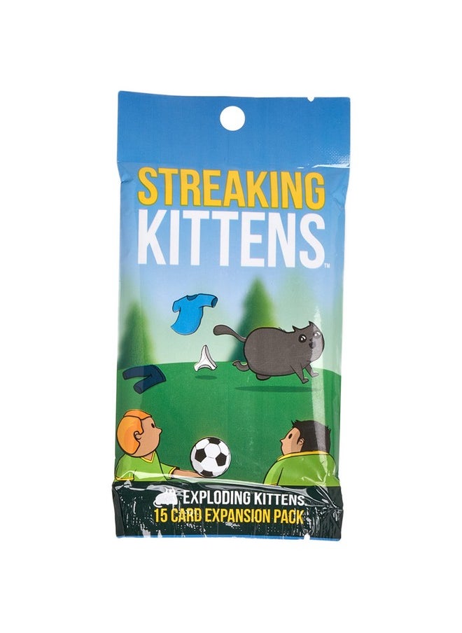 Exploding Kittens LLC Streaking Kittens Expansion Pack by Exploding Kittens - 2-5 Players - Ages 7+ - 15 Minutes to Play - Exploding Kittens Original Game Required - Party Game, Family Game Night, Kid and Adult Card Game  - Image 1