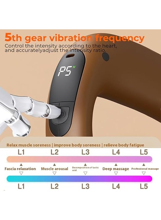 syta Deep Tissue Percussion Massage Gun with Heat Function, Adjustable Speed & Intensity, Ultra Quiet, USB-C Rechargeable Portable Massager, Muscle Pain Relief for Athletes, Office Workers, Gym Goers & Daily Use, Perfect Gift Choice - Image 3