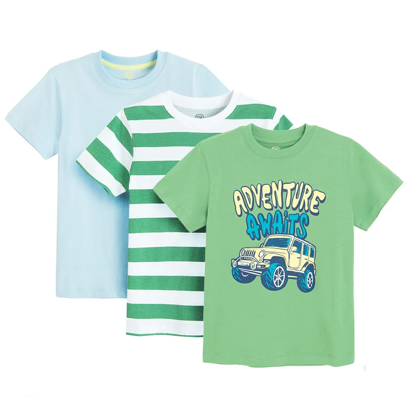 كول كلوب من سمييك CCB3210243-00 MULTICOLOUR COTTON T-SHIRT S/S 3-PACK