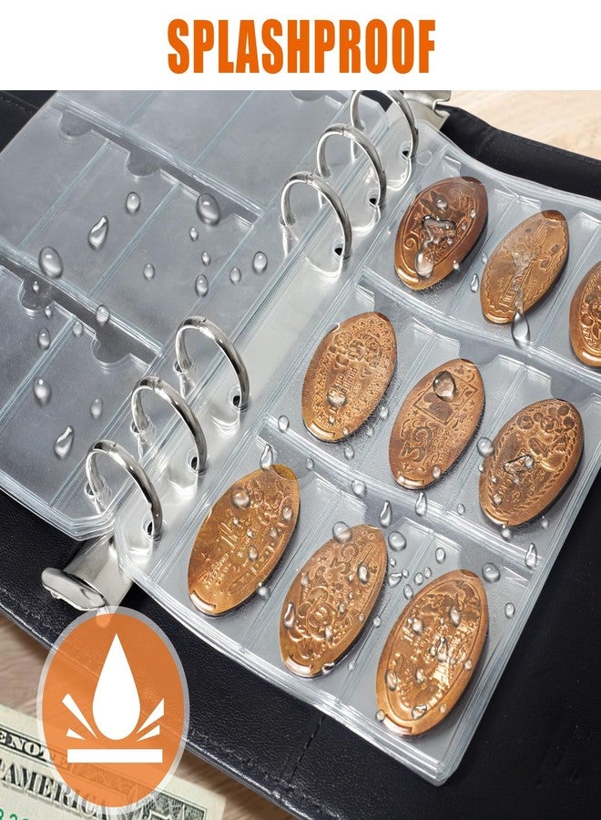 tutata Pressed Penny Album Sleeves, Suitable for A6 Binder, 9 Pocket Penny Holder Sleeves, Pressed Penny Holder for Collectors, 25 Pack - Image 5