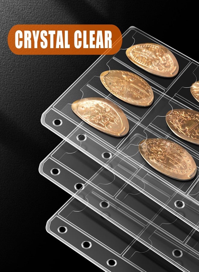tutata Pressed Penny Album Sleeves, Suitable for A6 Binder, 9 Pocket Penny Holder Sleeves, Pressed Penny Holder for Collectors, 25 Pack - Image 3