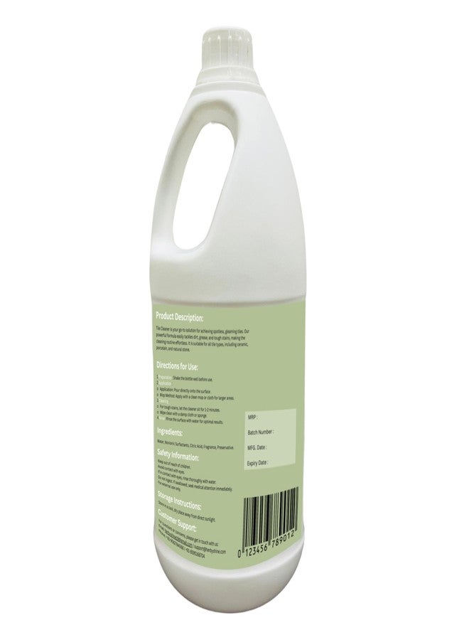 Herbyshine Tile Cleaner Liquid 1 Litre | Floor & Wall Cleaner for Kitchen & Bathroom Tiles | Removes Tough Stains & Dirt | Streak-Free, Hand-Safe & Pet-Friendly | Pack of 1 - Image 2