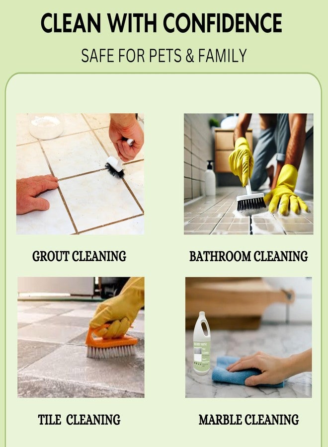 Herbyshine Tile Cleaner Liquid 1 Litre | Floor & Wall Cleaner for Kitchen & Bathroom Tiles | Removes Tough Stains & Dirt | Streak-Free, Hand-Safe & Pet-Friendly | Pack of 1 - Image 4