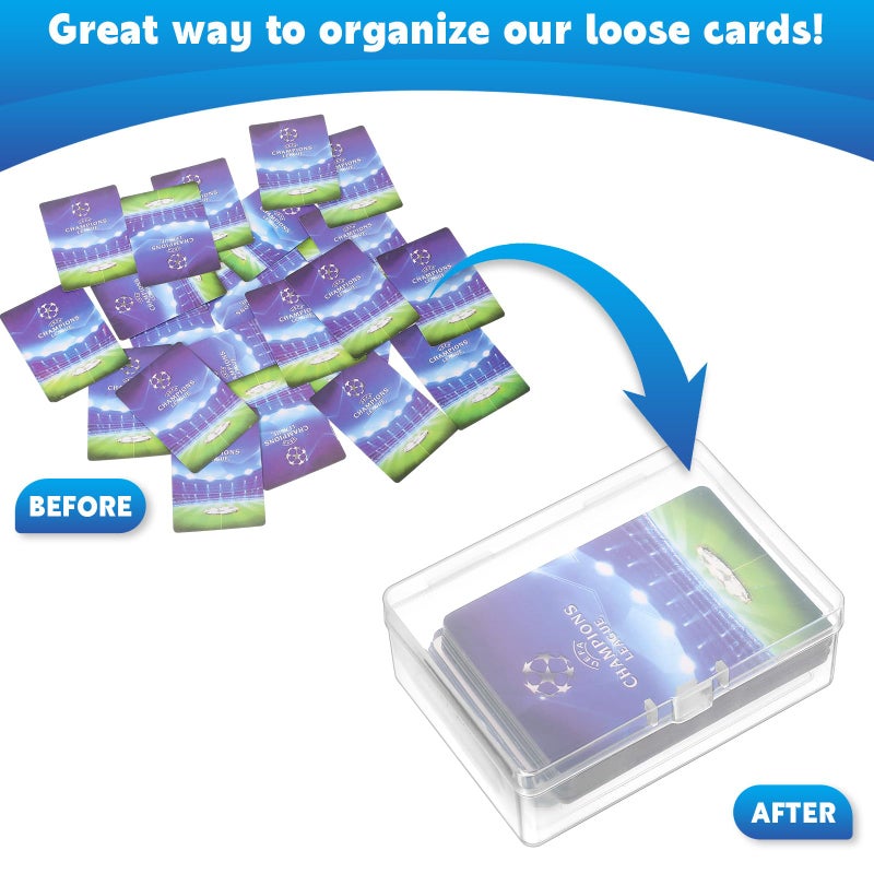 Vicenpal 48 Pcs Playing Card Boxes Clear Plastic Deck Cases Trading Card Storage Boxes Compatible with MTG TCG 100 Game Cases Holder 4.45 x 2.91 x 1.35 Inch - Image 5