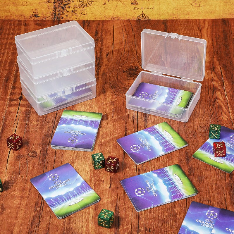 Vicenpal 48 Pcs Playing Card Boxes Clear Plastic Deck Cases Trading Card Storage Boxes Compatible with MTG TCG 100 Game Cases Holder 4.45 x 2.91 x 1.35 Inch - Image 4