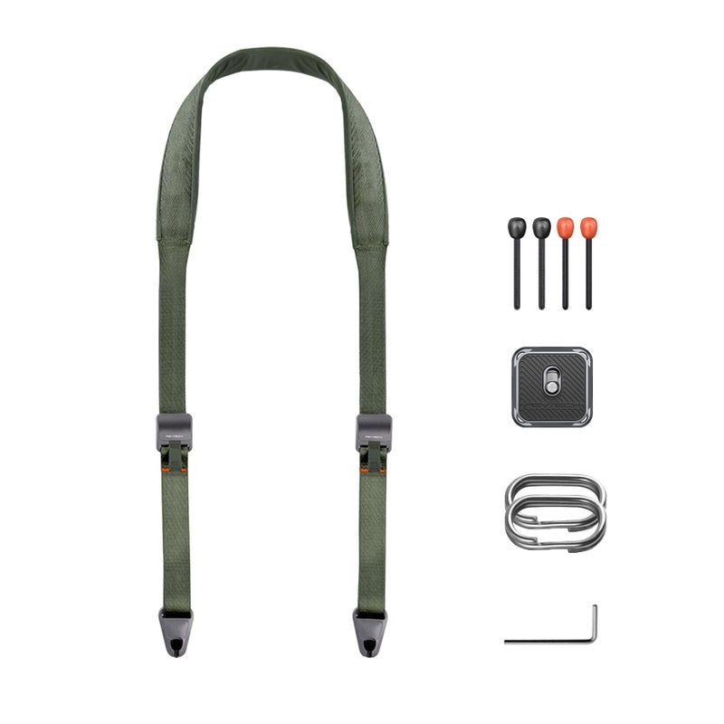 PGYTECH 1.8" Wide Camera Shoulder Strap with Quick Release Plate Camera Neck Straps Long for Photographers Adjustable for DSLR SLR (Fern Green) - Image 1