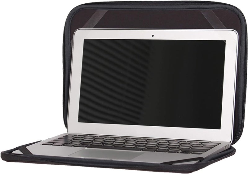 INNTZONE Laptop Sleeve 13.3 Inch Foldable Slim Case Lightweight Bag Notebook Computer Carrying Flip Cover (Black) - Image 2