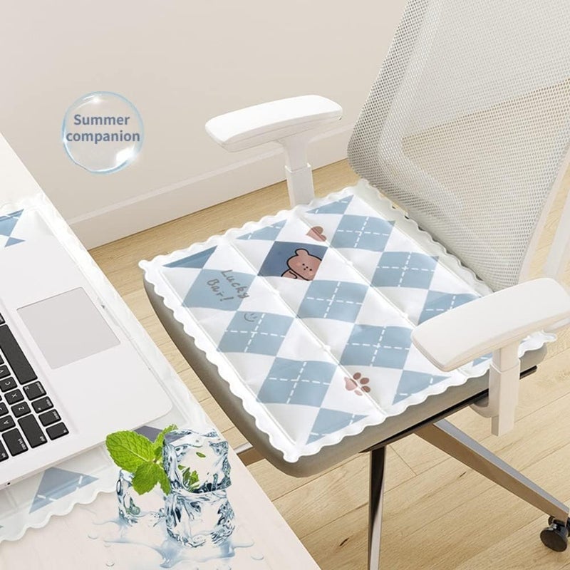 kesig Multifunctional Ice Cooling MatCooling Pad PillowNonToxic Washable Gel SelfCooling Cushion for PetDeskChair SofaCar SeatHomeTravel - Image 2