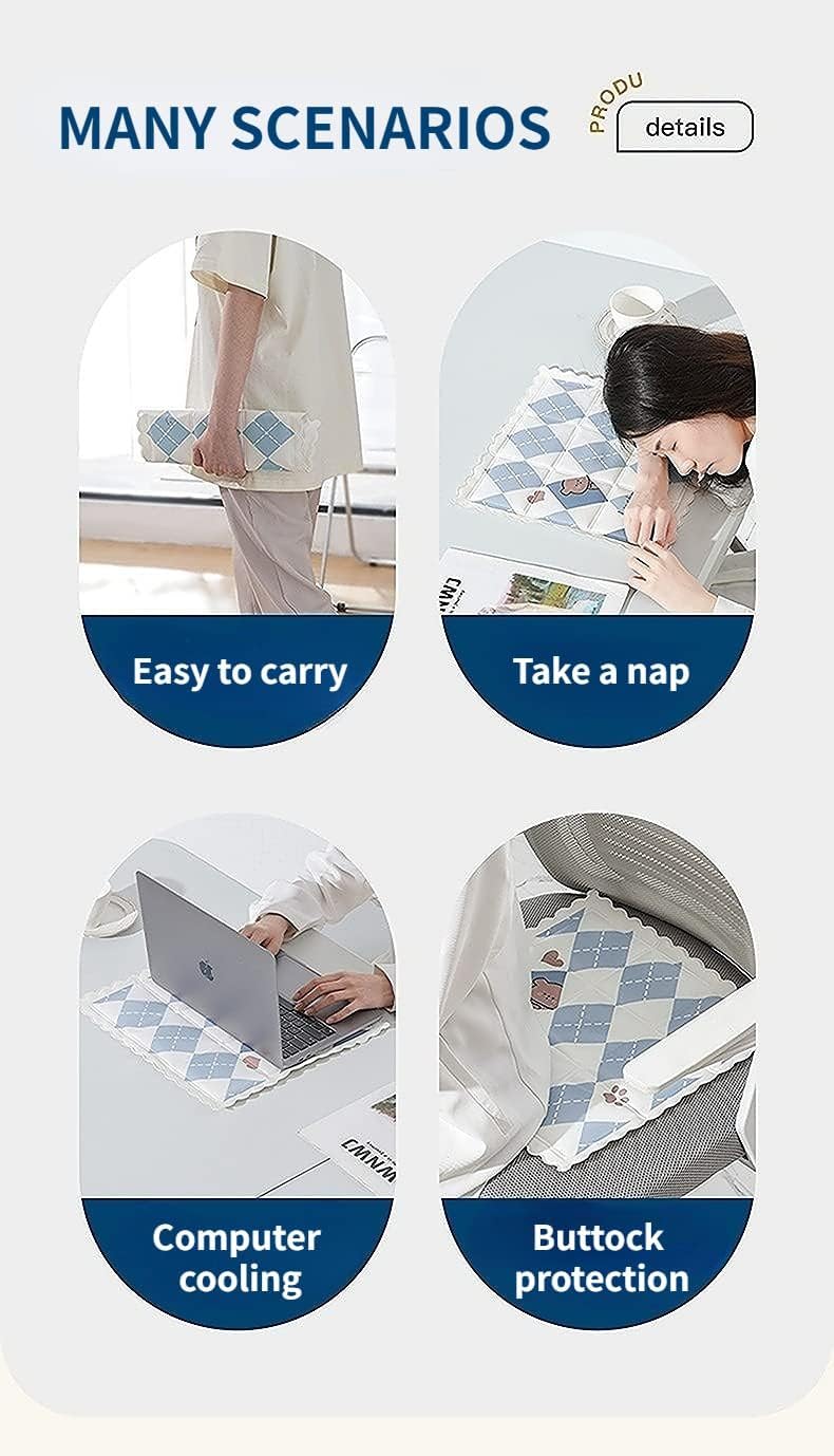 kesig Multifunctional Ice Cooling MatCooling Pad PillowNonToxic Washable Gel SelfCooling Cushion for PetDeskChair SofaCar SeatHomeTravel - Image 3