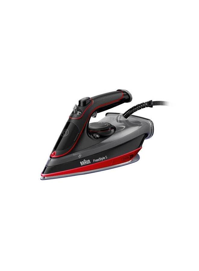 BRAUN Free Style 5 Steam Iron, SI 5057, Red 300 m³ 2700 W SI5057RD red - Image 1