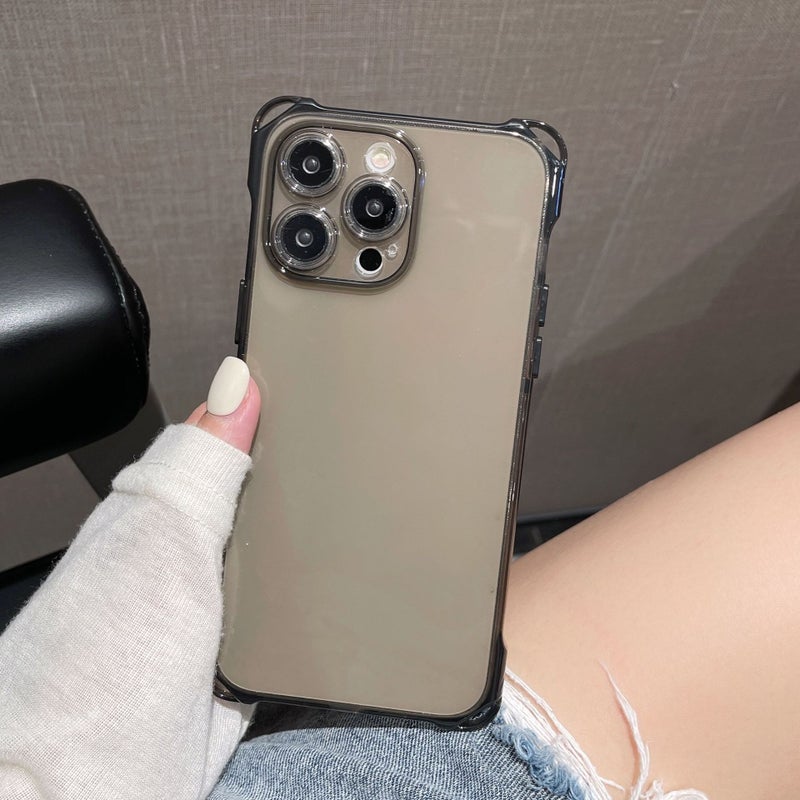 Four-Corner Hanging Hole Suitable for Apple 17 Phone Case 16 Transparent Color Independent Button Ultra-Soft 13 DIY Material Google 9 Samsung - Image 3