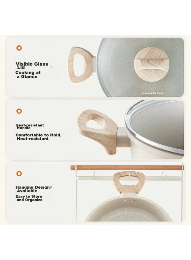 Joyoung Non-stick Soup Pot For Stewing, Noodles, Ribs, Porridge, Baby Food, Universal Pot Stove 22cm Ct524 - Image 5