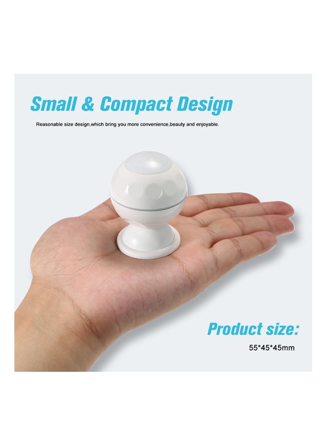 NIBEMINENT Wi-Fi PIR Motion Sensor Detector White 9.6x5x8.7cm  - Image 5