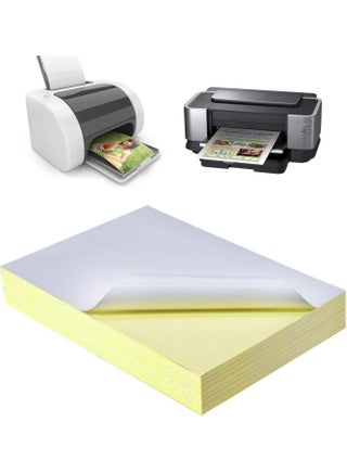 100 Printable Sheets Of A4 Size | Glossy White Sticker Paper Printing Labels - Adhesive Stickers Label For Mailing Address, Photos & Pictures, Stationery Stickers For Trade Mark, Photocopies Children - pzsku/ZC014B2FE00867FF95E43Z/45/_/1719482211/2ecd81d9-cfc5-4a09-8186-f9c6bc001b98