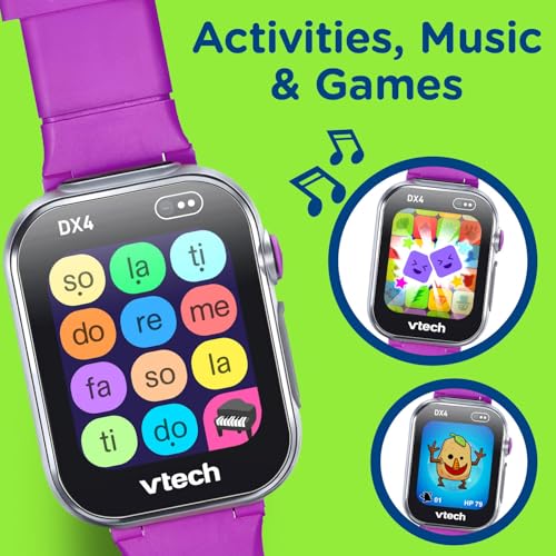 vtech ساعة VTech KidiZoom الذكية DX4، بنفسجي - Image 5