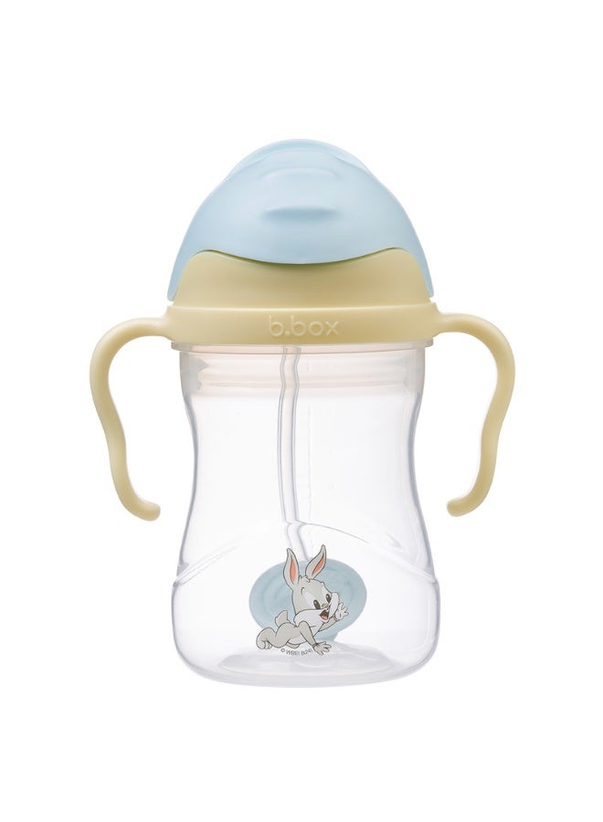 B.Box Leakproof Sippy Cup with Weighted Straw | 240ml (8.1 fl oz) | BPA Free | Easy Grip Handles | For Babies & Toddlers – Looney Tunes - Image 1