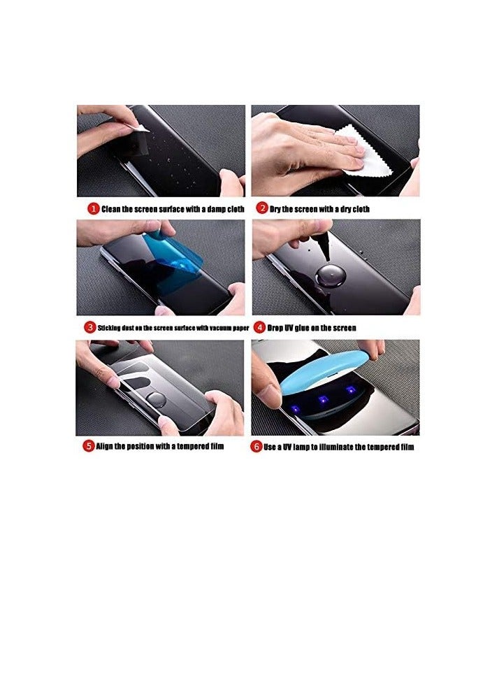 Privacy UV Screen Protector for Samsung Galaxy Note 10 Plus, UV Tempered Glass, Film HD Screen Saver, 9H Hardness, Bubble-free, Clear - Image 3