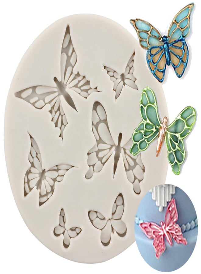 MINFEIDMS Butterfly Fondant Molds Butterfly Silicone Mold For Cake Decorating Cupcake Topper Candy Chocolate Gum Paste Polymer Clay - Image 1