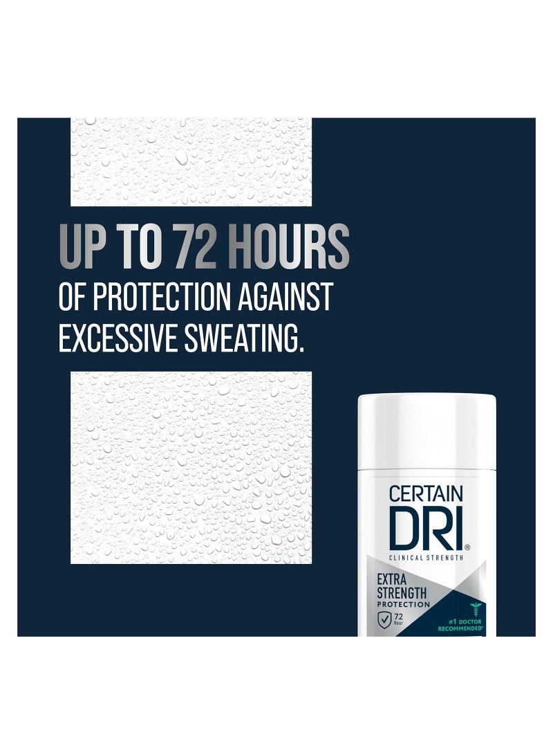 CERTAIN DRI Certain Dri Extra Strength Clinical Antiperspirant Deodorant | Extra Effective Protection Against Excessive Sweating | Gentler on Sensitive Skin | Solid | 1.7 Ounces | Pack of 3  - Image 2