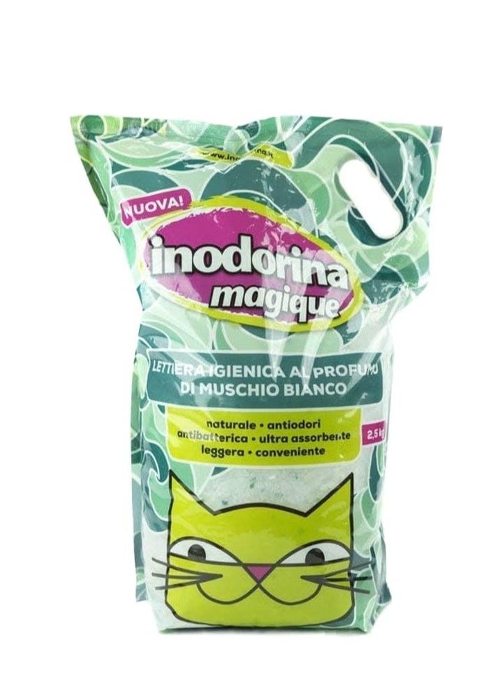 Inodorina - Inodorina Scilica Cat Litter White Musk Scented 2,5 kg - Image 1