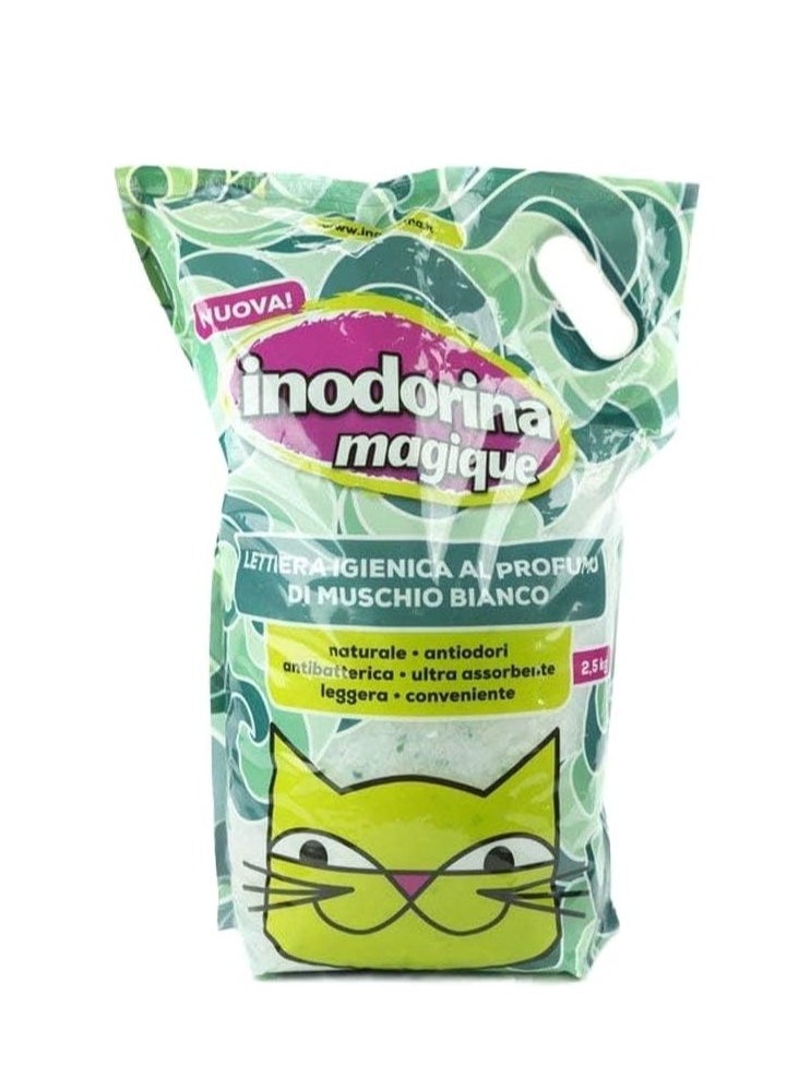Inodorina - Inodorina Scilica Cat Litter White Musk Scented 2,5 kg - Image 1