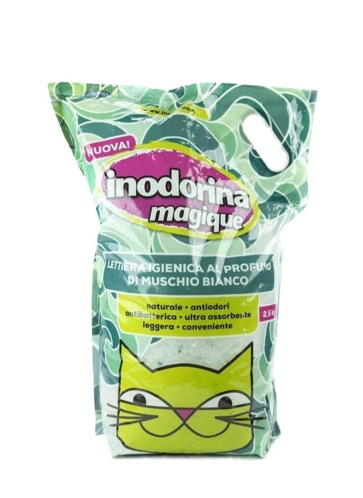 Inodorina - Inodorina Scilica Cat Litter White Musk Scented 2,5 kg - Image 1