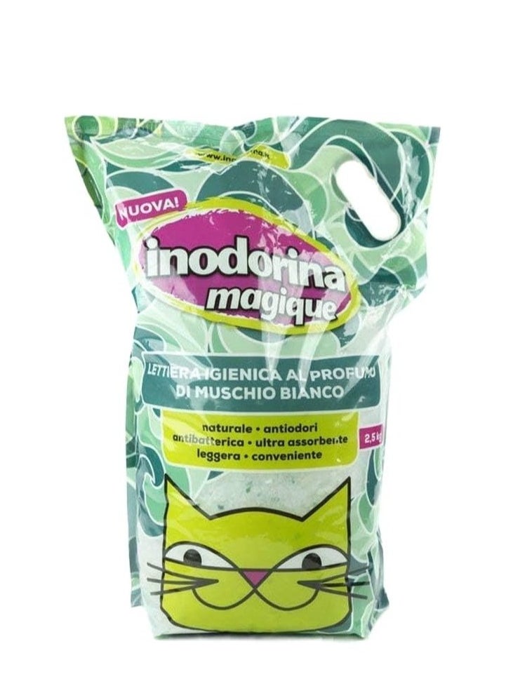 Inodorina - Inodorina Scilica Cat Litter White Musk Scented 2,5 kg - Image 1