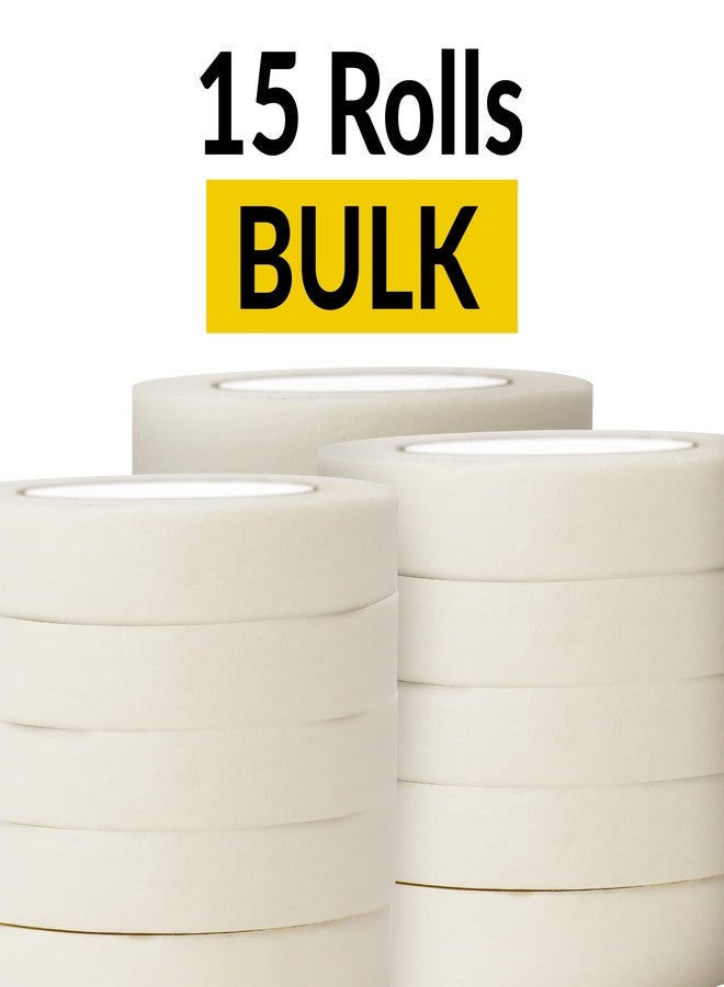 Reli. Masking Tape, Beige | 0.75" x 55 Yards (825 Yards Total) | 15 Rolls - Bulk | Masking Tape 3/4 inch for Painting, General Purpose, Home, Automotive | Painting/Masking Paper Tape | Beige/White - Image 3