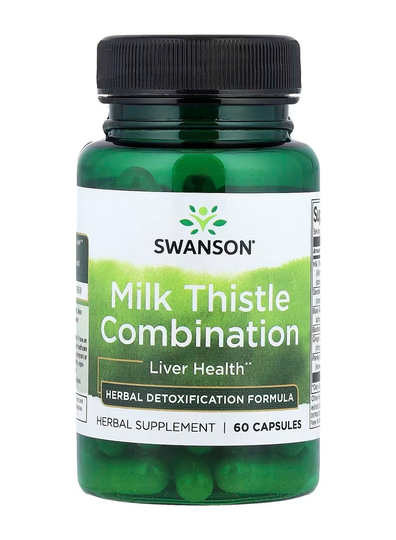 Swanson, Milk Thistle Combination, 60 Capsules