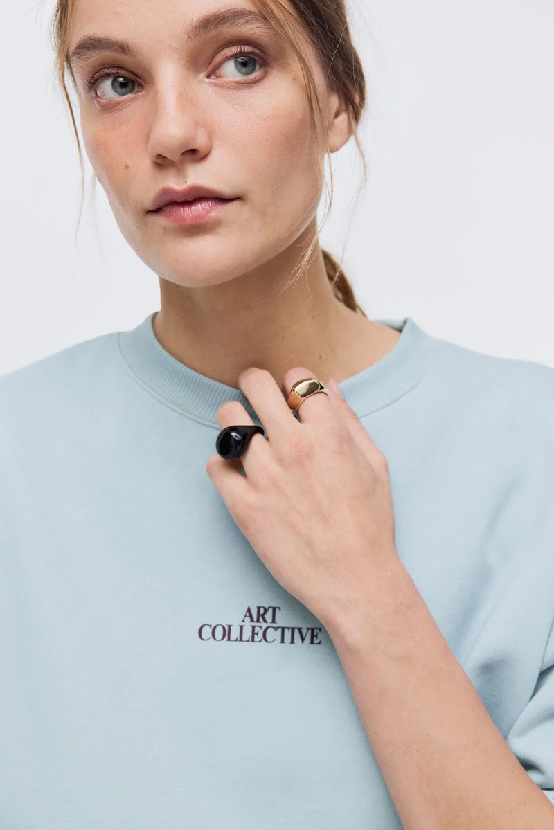 H&M Text-motif sweatshirt