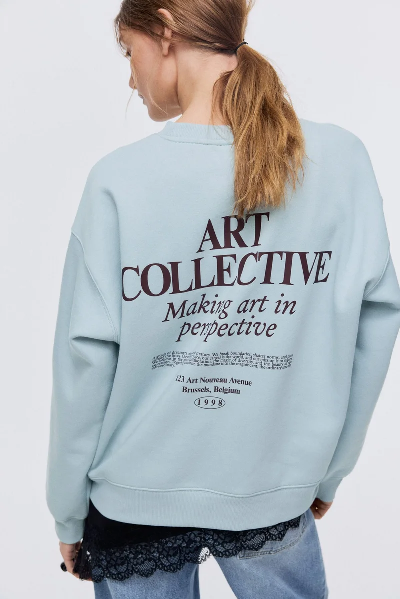 H&M Text-motif sweatshirt