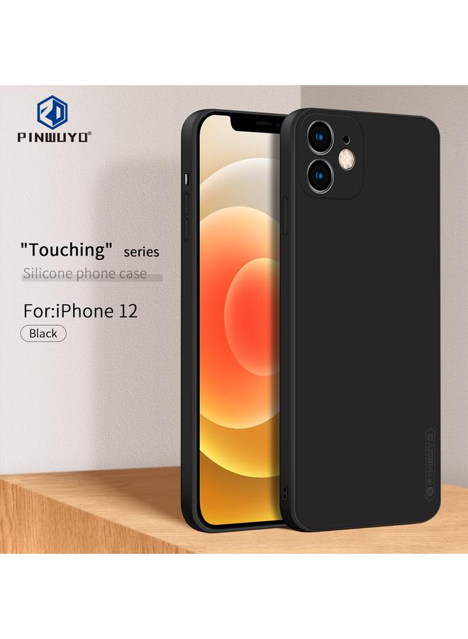 PINWUYO Case For iPhone 12 Touching Series Liquid Silicone TPU Shockproof Case - Image 3