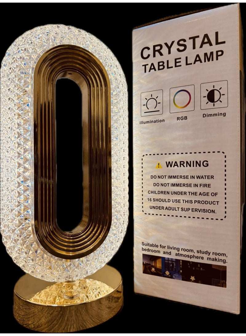 Luxury Crystal Led Table Lamp In The Form Of An Acrylic Lampshade |Table Lamp 3 Colors... - Image 3