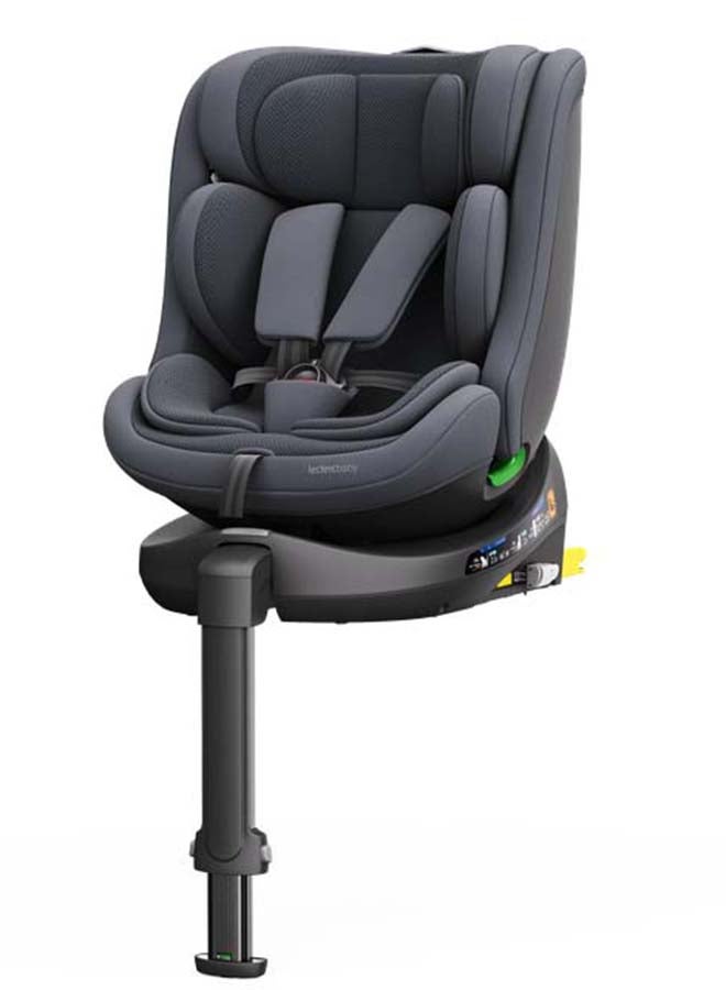 Leclercbaby MOVA 360° Rotating i-Size Car Seat, 40-150 cm – Dark Grey - Image 1