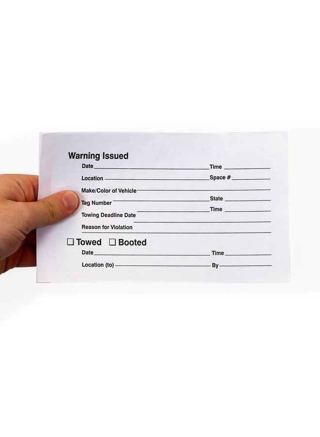SmartSign (Pack Of 50) 5 X 8 Inch “Violation Vehicle Illegally Parked Subject To Towing/Impoundment” Parking Violation Stickers With Permanent Adhesive 4.5 Mil Paper Fluorescent Orange And Black - Image 3