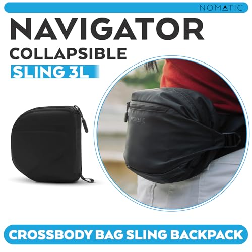 NOMATIC Navigator Collapsible Sling 3L - Crossbody Bag Sling Backpack - Light Collapsible Hiking Daypack Sling for Travel - Image 2